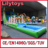Rain Forest Inflatable Giant Water Slide, Inflatable Jungle Water Slide