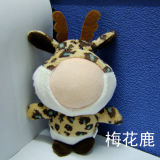 Hot Sale 10cm Sika Deer 3D Face Doll