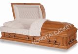 American Style Casket in Solid Wood Timber