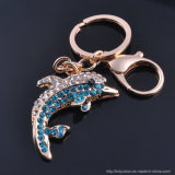 Rhinestone Dolphin Key Ring Souvenir Gift Key Chain
