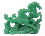 Artificial Jade Carving-Running Horses