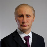 Vivid Simulated Putin Wax Figure