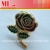 Hot Sell Rose Custom Soft Enamel with Epoxy Dome Lapel Pins (MLB-081314-06)