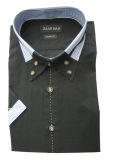 Quality Guaranteed, Men Shirt, Double Color for Collar
