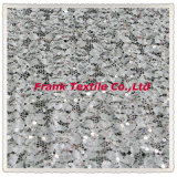 Sequin Embroidery on Mesh-Flk155