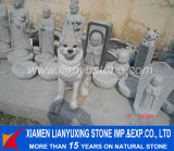 Garden Landscaping Stone Statue Carved Dog