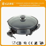 Full Glass Cover Electric Frying Pan/Electric Pizza Pan/Cooking Pizza Pan