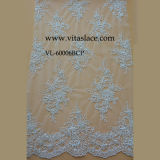 White Rayon Lace Fabric for Home Textile Vl-60006bc