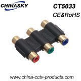 3CH RCA Female to RCA Female Connector for CCTV Camera (CT5033)