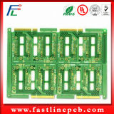 Multilayered Gold Finger Circuit Board with Green Solder Mask