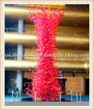 Large Red Glass Sculpture for Marketplace Decoration