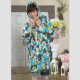 Fashion Adult Camouflage Full Print PVC Raincoat for Men