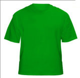 Green Cotton Plain T-Shirt