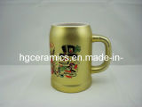 500ml Beer Stein Gold Sublimation Mugs