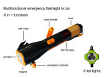 Emergency Car Kit Torch with Safety Hammer and Belt Cutter Radio & Siren & Phone Charger Xln (XLN-703)