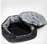 Zebra-Stripe Dog Bed with Oemed