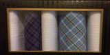 Gift Box of 5-Men's Fine 100%Cotton Handkerchiefs