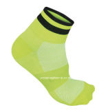 Yellow Breathable Women Cycling Socks