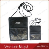 Promotional Waterproof Travel Document Neck Hanging Purse/Wallet