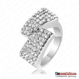Simple Style Clear Full Crystal Ring Austrian Crystal Rings Jewellery Ri-Hq0033