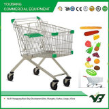 Durable Steel Shopping Trolley for Supermarket