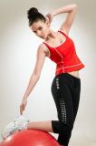 Women Fashion Fitness Cotton U-Neck Yoga Wear (AZWS-06)