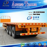 China Used 40ft Flatbed/Skeleton Semi Trailers for Sale