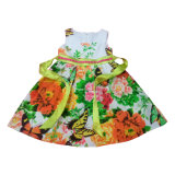 Flower Kids Girl Dress for Children's Clothes (CD002)