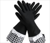 Longer Cuff Latex Household Gloves - 1