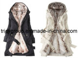 Fashion Winter Woman Coat with Hat (LCN1)