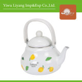Pear-Shaped Enamel Kettle with Ceramic Handle (BY-3308)
