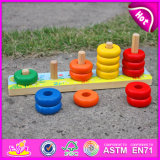 2015 Colorful Wooden Math Block Toy for Kids, Educational Wooden Toy Block for Children, Hot Sale Wooden Stack Block Toy W13D073