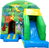 Kids Bouncy Animal Forest Slide Playhouse for Sale (B1063)
