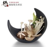 Novelty Household Chinese Imitation Porcelain Plastic Melamine Deep Salad Bowl Plates Dinnerware Restaurant Tableware Supplies