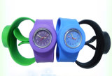 New Slap Silicone Rubber Wristband Watch