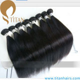 Natural Black Silky Straight Indian Human Hair Weaving