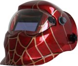 Red Web Solar Power Auto Darken Welding Helmet