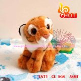 18cm Brown Sitting Realistic Stuffed Tiger Toys