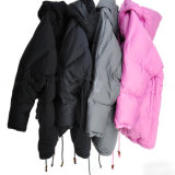 Three Colors High Grade Lady's Long Down Coat Winter Jacket with Competitive Price