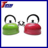 Colorful Stainless Steel Water Kettle with Plastic Handle (TCJD-06)