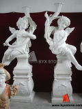 Chinese White Marble Stone Sculpture / Statue for Outdoor Decoration