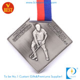 Custom 3D Golf Club Antique Square Medal (LN-0111)
