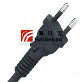 Brazil 10A Power Cord with Two-Pin Plug (D14)
