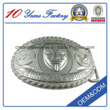Cheap Oval Belt Buckle with 3D Embossed