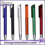 Long Clip Advertising Ball Pen Metal Luster Plastic Ballpoint Pen