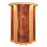 Wooden House Arc Corner Infrared Dry Sauna (Shangri-La 05-JK91)