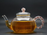 800ml Hand Made High Rate Borosilicate Glass Teapot with Glass Infuser