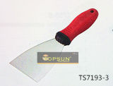 Red Plastic Handle Putty Knife