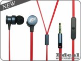 New Metal Flat Wire Earphone with Mic Control