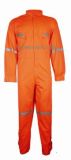 100%Polyeter Orange 100 Cotton Coverall with Reflective Tape